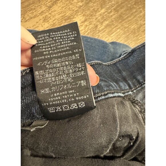 J Brand Tyler Indigo Men Size 34 Distressed Straight Dark Wash Jean - Picture 8 of 12